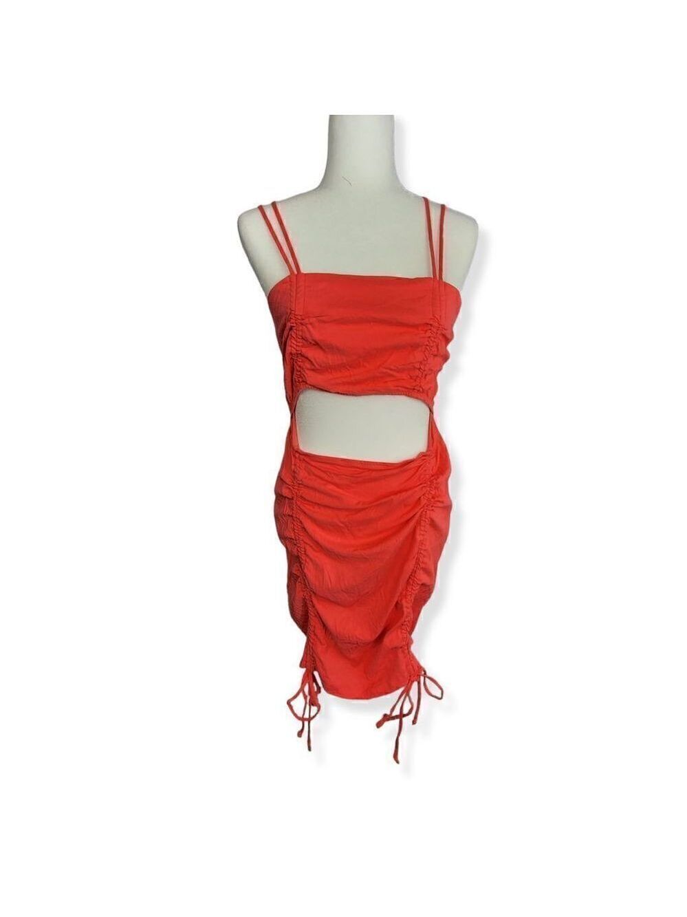 Wild Fable Ruched Pink Bodycon Dress Large